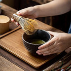 Matcha Whisk Set - Japanese Tea Kit with Bowl, Bamboo Whisk, Scoop, Whisk Holder, Tea Can, and Bamboo Tray - 8 Piece Handmade Ceremony Set for Authentic Matcha Preparation - Image 2