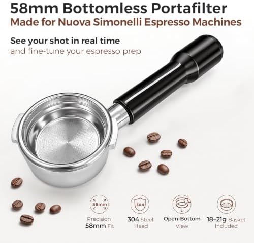 58mm Bottomless Portafilter - Compatible Gaggia Espresso Machines - Image 2