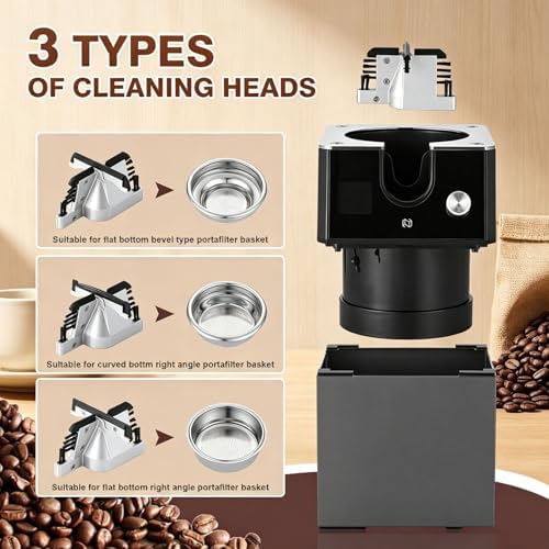 Automatic Espresso Portafilter Cleaner, 3 Types of Heads, 220V, Safe and Easy to Use, Both at Home and Commercial, Essential for Making Quality Coffee - Image 6