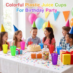 Honeydak 30 Pcs Reusable Plastic Tumbler with Lid&Straw,Glitters,Clear - Image 7