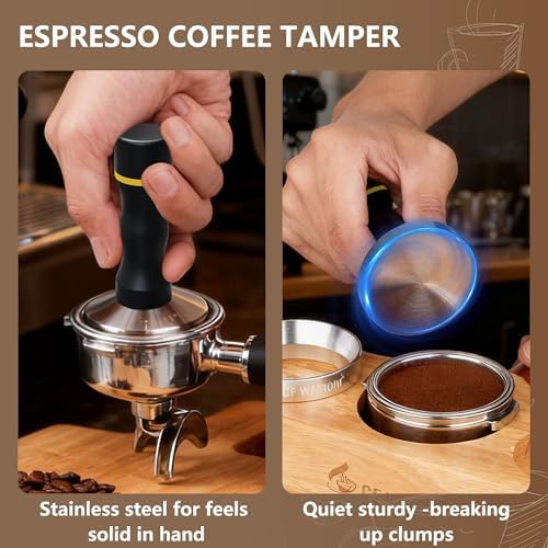 2-in-1 Espresso Tamper WDT Tool, Espresso Accessories Kit, 53.3mm - Image 3