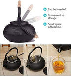Japanese Cast Iron Teapot With Stainless Steel Infuser For Loose Leaf Tea And Teabags, Cast Iron Tea Kettle Stovetop Safe, 600ml/20oz - Image 3