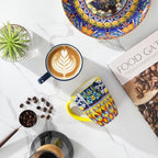 vancasso KRVI Ceramic Coffee Mugs, Set of 6, 12 oz - Image 3