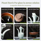 Matcha Whisk Set, 8-PCS Portable Matcha Set with Bowl, Teapot & Travel Bag - Complete Japanese Tea Ceremony Kit Gift (E) - Image 3