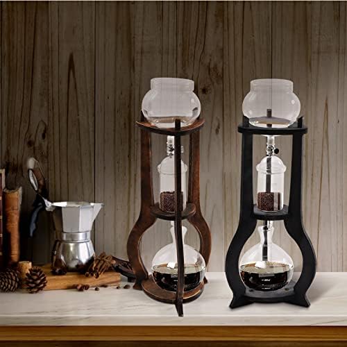 DNYSYSJ Iced Coffee Cold Brew Drip Tower 600ml Coffee Maker Ice Coffee Machine, 6-8 Cup (Brown) by DNYSYSJ