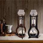 DNYSYSJ Iced Coffee Cold Brew Drip Tower 600ml Coffee Maker Ice Coffee Machine, 6-8 Cup (Brown) by DNYSYSJ