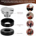 Y-Step 5 Pack Espresso Tamper Set 51mm with Espresso Tamping Station - Image 4
