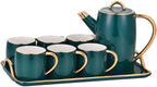 Water Pitcher Afternoon Tea Set Simple Home Hotel Cold Kettle Ceramic Coffee Cup and Saucer Set Water Jug by Unknown