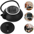 Xmas Cast Iron Tetsubin Iron Teapot 0.3l Black for Stovetop - Image 5