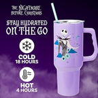 Silver Buffalo Nightmare Before Christmas, Stainless Steel Tumbler, 40oz - Image 2