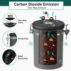 Coffee Gator Coffee Canister, 39oz Large Airtight Stainless Steel Container - Image 3