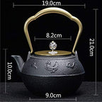 tetsubin 40oz cast iron kettle workshop japanese Healthy cast iron Teapot with Stainless Steel Infuser （1200mL）【1.75Kg】 - Image 3