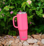 Beast 50 oz Tumbler with Handle Stainless Steel Vacuum Insulated Coffee Ice Cup Double Wall Travel Flask (Cupcake Pink) - Image 2