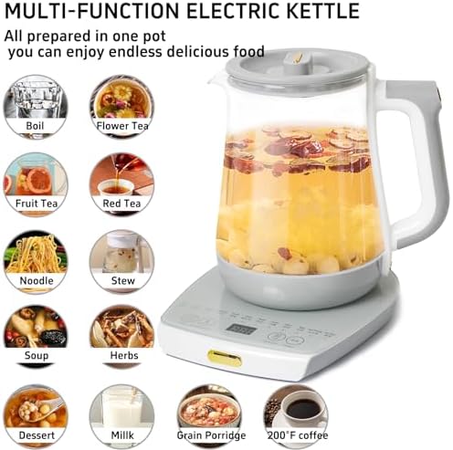 Health Pot Electric Kettle with Infuser，Smart Fruit Hot Tea Maker, Temperature Control and Tea Keep Warm, 12 Functional Procedures, 1.8 Liters of Capacity - Image 5