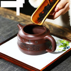 Tea Pots For Loose Tea Tea Pot 320ml Purple Clay Teapot Chinese Teapot Coffee Pot Household Teapot Retro Teapot Tea Ceremony Supplies Purple Clay Tea Set Accessories Tea Infuser Pot - Image 7