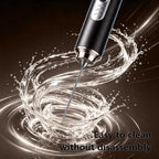 Milk Frother Handheld with Stand Electric Coffee Foamer Wand 3 Speed Whisks - Image 4