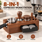 Espresso Tamping Station - 8 in 1 Espresso Organizer for Stroage 51/53/54/58mm Coffee Tamper Distributor Portafilter Puck Screen Accessories - Image 3