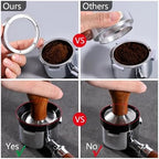 Portafilter Funnel 2 Pcs Espresso Metering Ring, Suitable for Coffee Portafilter Replacement Ring, Barista Tool(Black-54mm) - Image 4