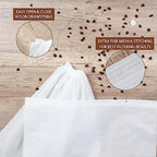 50Pcs Commercial Cold Brew Coffee Filters for 5 Gallon Buckets, 20" X 20" Disposable Coffee Filters with Drawstring for Brew Up To 5 LBS Coffee - Image 6