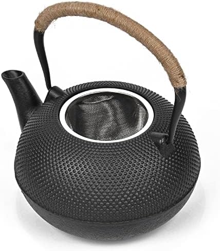 Japanese Style Cast Iron Kettle Tetsubin Teapot With Strainer 60oz Water Capacity No Coating - Image 6
