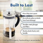 Any Morning French Press Coffee Maker, 11 Oz, Black (11 Oz) - Image 3