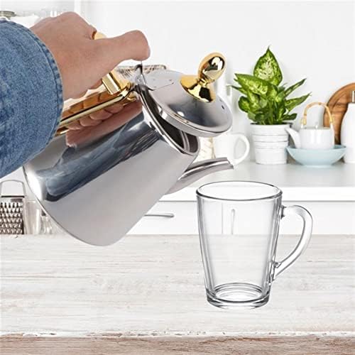 Tea Pot 1.2L Induction Cooker Plus Kettle Large Capacity Teapot Stainless Steel Teapot Tea Maker Coffee Pot Kitchen Cold Kettle Teapot for Infuser (Color : A-1.2L) - Image 7