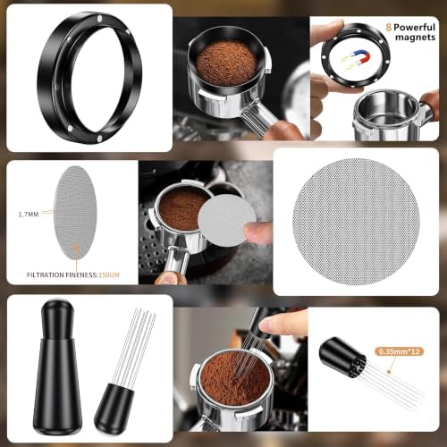 51mm Espresso Accessories Kit with Wood Tamping Station 7-Piece - Image 3