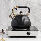 Stovetop Teapot For Home And Restaurant 3.5L Whistling Kettle For Gas Stove Stainless Steel Whistle Tea Water Bottle Pot Pumpkin Shape - Image 5