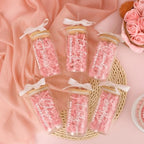 Skylety 6 Set Bridesmaid Personalized Glass Cups with Name Stickers - Image 6
