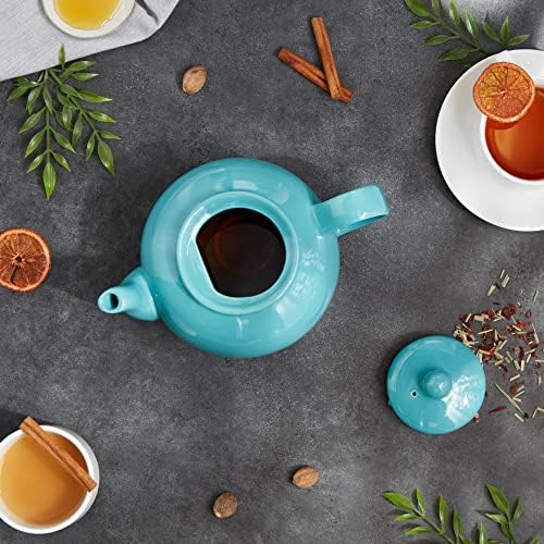 Stoneware Teapot - Turquoise - Image 3