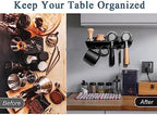 Espresso Portafilter Holder Organizer Wall Mounted Classical Organizer for Portafilter and Coffee Distributor and Press Tamper Storage Wall,Dural Retro Classical Style Baristas Storage - Image 4