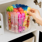 2-Pack Divided Drink Packet Organizer, Rotating Turntable Organizer - Image 2