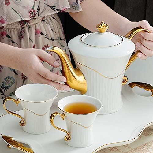 Water Pitcher Water Set Tea Set Coffee Set European British Style Ceramic Tea Set Large Capacity Cup Cold Kettle Water Jug - Image 6