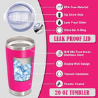 20oz Tumbler Insulated Coffee Tumblers with Lid Stainless Steel Mix 12P - Image 2
