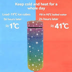 17 oz Bling Stainless Steel Water Bottle Rhinestone Vacuum Water Bottle Glitter Bottles Diamond Vacuum Flask Mug Gift Girls Women (500ml),Colorful - Image 4