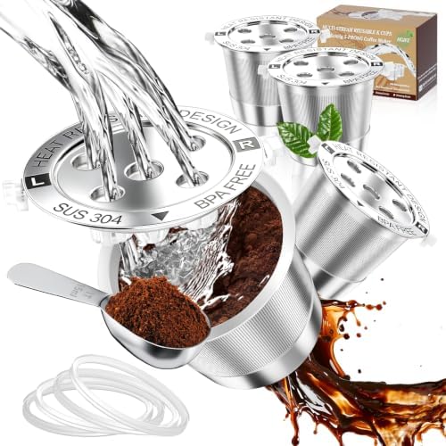4 Reusable K Cups for Keurig Coffee Pods K-Supreme/Slim/Duo by HGIFZ