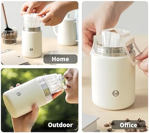 Nuttii Burr Coffee Grinder & Portable Coffee Maker Pour-Over Coffee Dripper - Image 5