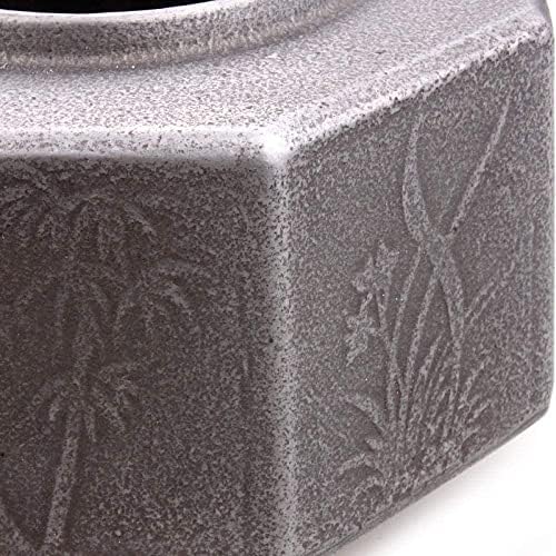 KYUSAR Japanese Cast Iron Teapot Chinese Teapot 1.2L Cast Iron Kettle Pot Inside and Outside Uncoated Original Iron Pot Handmade Iron Chinese Style Iron Pot Tetsubin Tea Pot - Image 4