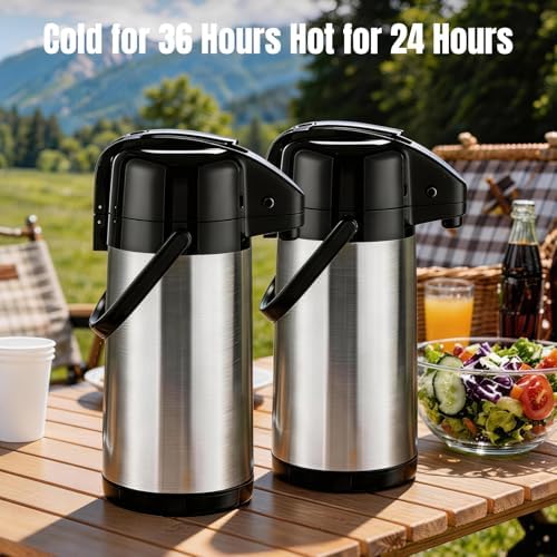 Coffee Carafe with Double Pump, 2-Pack Airpots, 84.5 fl oz Each - Image 4