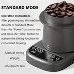 Digital Coffee Scale Dosing Cup, Coffee Bean Weight Scale, 3 Professional Modes, Max Capacity 2000 G, Measurement Unit G/oz, Fits 53/58mm Portafilters - Image 2