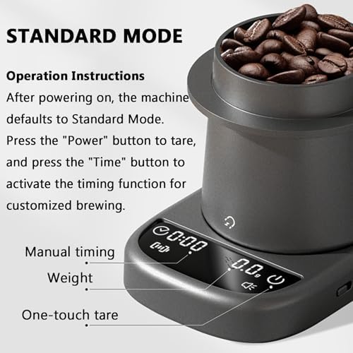 Digital Coffee Scale Dosing Cup, Coffee Bean Weight Scale, 3 Professional Modes, Max Capacity 2000 G, Measurement Unit G/oz, Fits 53/58mm Portafilters - Image 2