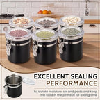 6 Pcs 27 Oz/ 800ml Stainless Steel Canisters for Kitchen - Image 6