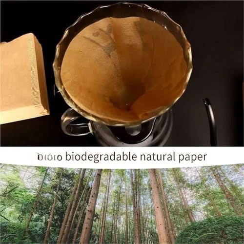 500 Pcs Portable Conical Filter Paper – Wood Pulp Hand-Brewed Coffee Drip Sheets for Cafe Tools - Image 5