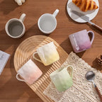 Porcelain Coffee Mugs, Multicolor, Set of 6, 12oz - Image 6