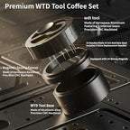 58mm WDT Tool for Espresso, Coffee Distribution Tool with 10 Stainless Steel Needles, Triple-Gear Rotation System, 24 Strong Magnets, All-Metal CNC Aluminum Espresso Stirrer, Coffee Bar Accessories - Image 2