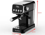 Professional Compact Expresso Coffee Machines for home,20 Bar Espresso Maker W/Milk Frother Steam Wand,Visible Pressure Gauge&Detachable Water Tank for Cappuccino Latte&Cold Brew (43, Fluid Ounces) - Image 2
