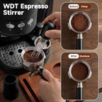 Espresso Accessories Kit Featuring 51mm Dual Head Coffee Distributor, Espresso Tamping Station, Stirrer, Dosing Funnel& WDT Tool - Image 2