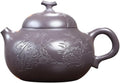 Tea Kettle 220ML Ancient Purple Clay Teapots Master Handmade Carved Kettle Zisha Tea Set Chinese Teapot Ceramic Tea Infuser by Unknown