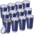 20oz Tumbler Insulated Tumblers Vacuum Coffee Mug with Lid Navy 12Pack by Unknown