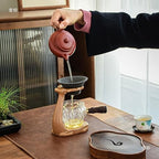 Ceramic Pour Over Coffee Dripper Manual Reusable Filter,Slow Drip Brewer for Home Office,Single Cup Porcelain Dripper Fits Most Cups,Portable Hand Brew Coffee Maker - Image 6